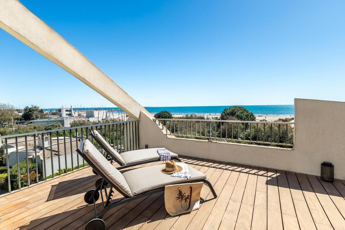 Suite Terrasse Xxl - Front De Mer - Parking - Ambiance Plage La Grande Motte Exteriör bild