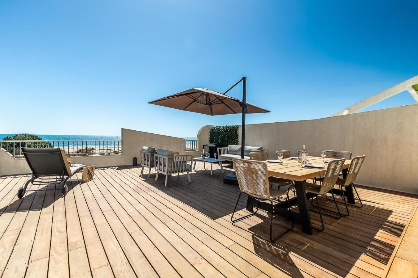 Suite Terrasse Xxl - Front De Mer - Parking - Ambiance Plage La Grande Motte Exteriör bild